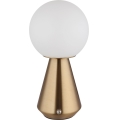 Globo - LED Stmívatelná dotyková venkovní stolní lampa LED/1,5W/5V 3000/4500/6500K 1800 mAh IP41 měděná