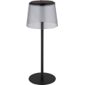 Globo - LED Stmívatelná dotyková venkovní stolní lampa LED/1,8W/5V IP44 1800 mAh černá/kouřová