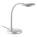 Globo - LED Stmívatelná flexibilní dotyková stolní lampa LED/4,6W/230V stříbrná