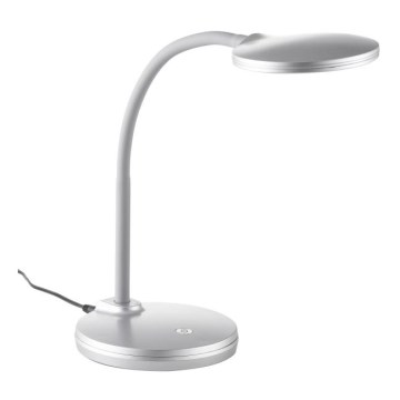 Globo - LED Stmívatelná flexibilní dotyková stolní lampa LED/4,6W/230V stříbrná
