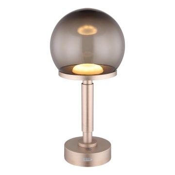Globo - LED Stmívatelná nabíjecí dotyková stolní lampa LED/2,5W/5V 1800mAh 2700/4000/6500K rose gold