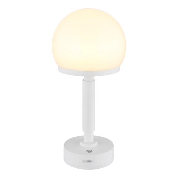 Globo - LED Stmívatelná nabíjecí dotyková stolní lampa LED/2,5W/5V 1800mAh 2800K bílá