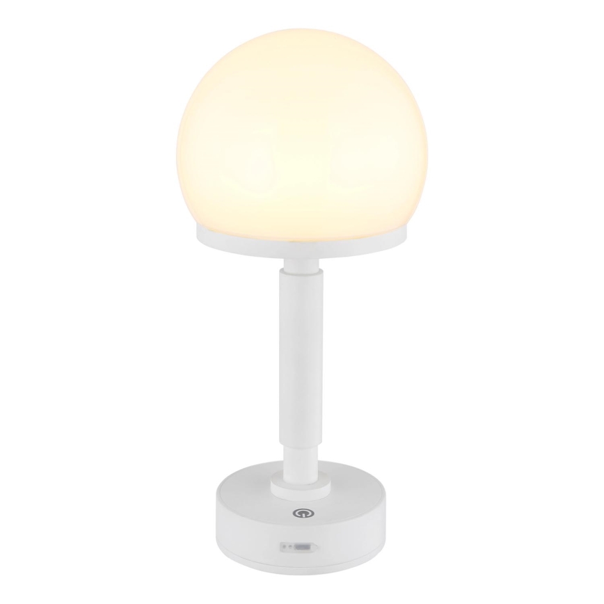Globo - LED Stmívatelná nabíjecí dotyková stolní lampa LED/2,5W/5V 1800mAh 2800K bílá