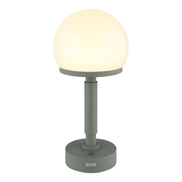 Globo - LED Stmívatelná nabíjecí dotyková stolní lampa LED/2,5W/5V 1800mAh 2800K zelená