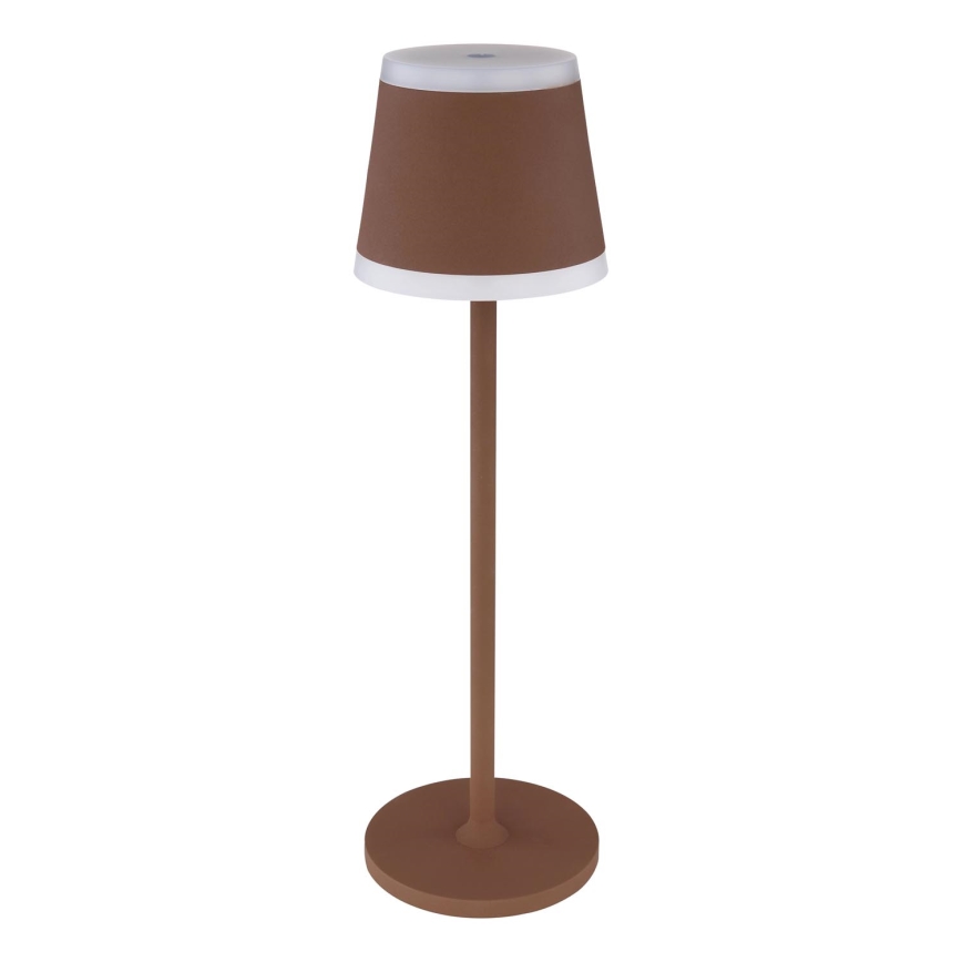 Globo - LED Stmívatelná nabíjecí dotyková stolní lampa LED/4,6W/3,7V 3000K 1800mAh hnědá IP54