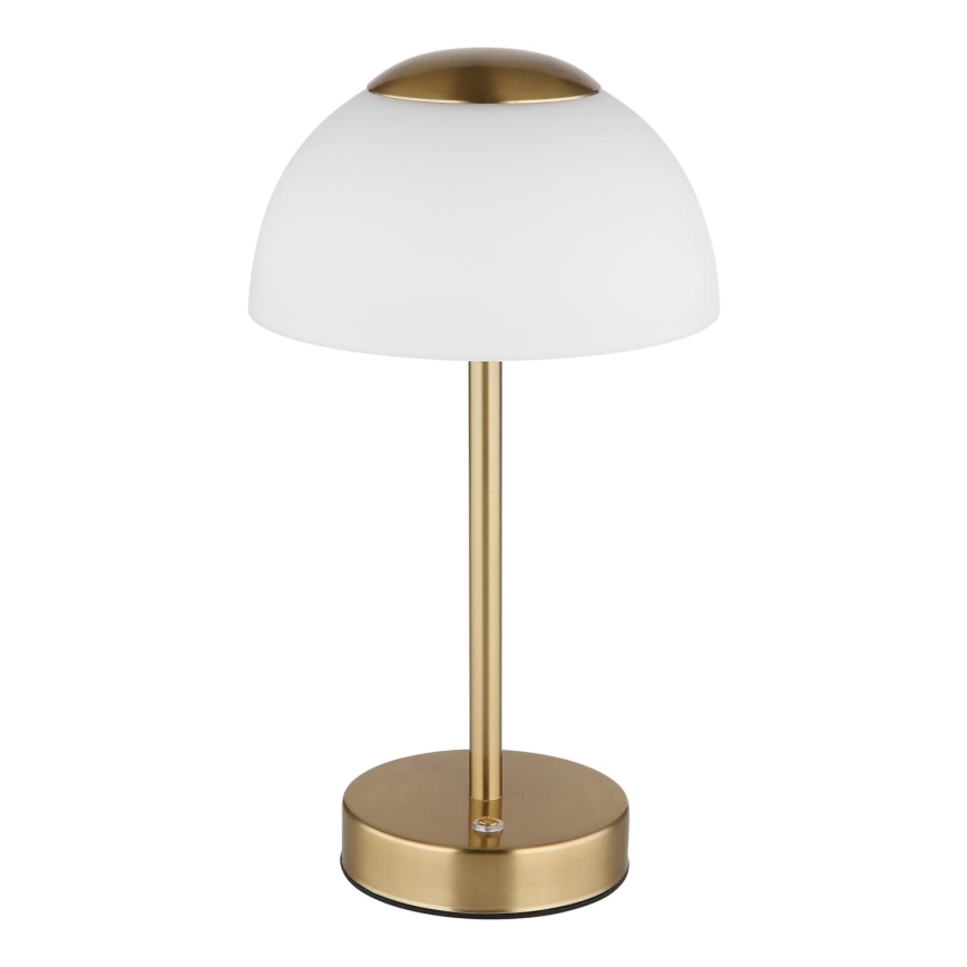 Globo - LED Stmívatelná nabíjecí stolní lampa LED/2,5W/5V 1800mAh 2700K/4000K/6500K mosaz