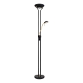 Globo - LED Stmívatelná stojací lampa LED/20W/230V + LED/5,5W 3000K černá/zlatá