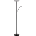 Globo - LED Stmívatelná stojací lampa LED/28W/230V + LED/5W 3000K černá
