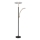Globo - LED Stmívatelná stojací lampa LED/40W/230V + LED/5,5W 2700/4000/6000K černá
