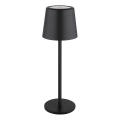 Globo - LED Stmívatelná venkovní dotyková stolní lampa LED/2W/5V 3000/4000/6000K 2200 mAh IP44 černá