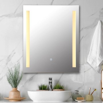 Globo - LED Stmívatelné koupelnové podsvícené zrcadlo LED/12W/230V 3000K IP44