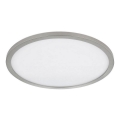 Globo - LED Stmívatelné koupelnové stropní svítidlo LED/24W/230V pr. 42 cm IP44 matný chrom