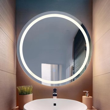 Globo - LED Stmívatelné nástěnné zrcadlo s podsvícením LED/10W/230V 4000K pr. 55 cm