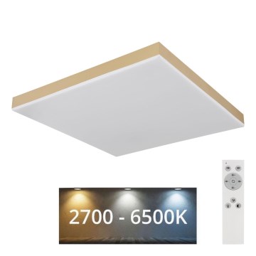 Globo - LED Stmívatelné stropní svítidlo LED/24W/230V 2700-6500K zlatá + dálkové ovládání