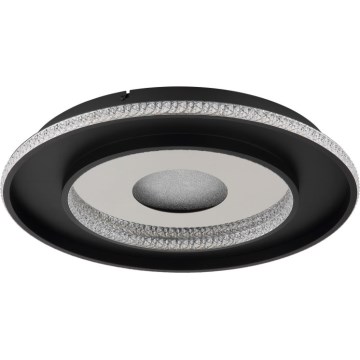 Globo - LED Stmívatelné stropní svítidlo LED/30W/230V 2700-6500K pr. 52,5 cm černá + dálkové ovládání