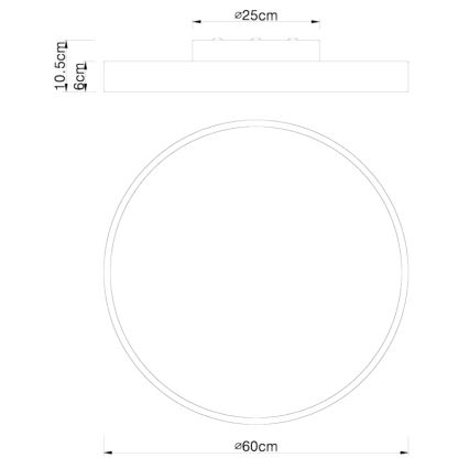 Globo - LED Stmívatelné stropní svítidlo LED/48W/230V 3000-6000K + dálkové ovládání