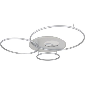 Globo - LED Stmívatelné stropní svítidlo LED/70W/230V 2700-6500K Wi-Fi Tuya matný chrom + dálkové ovládání