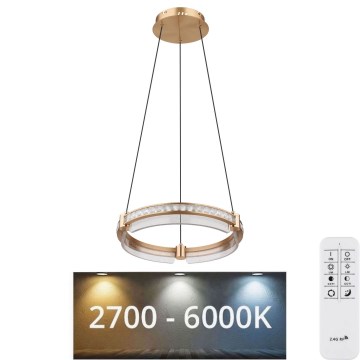 Globo - LED Stmívatelný křišťálový lustr na lanku LED/36W/230V 2700K-6000K + dálkové ovládání