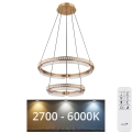 Globo - LED Stmívatelný křišťálový lustr na lanku LED/78W/230V 2700K-6000K + dálkové ovládání