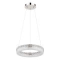 Globo - LED Stmívatelný lustr na lanku LED/24W/230V 2700-6000K čirá + dálkové ovládání