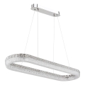 Globo - LED Stmívatelný lustr na lanku LED/40W/230V 2700-6000K čirá + dálkové ovládání