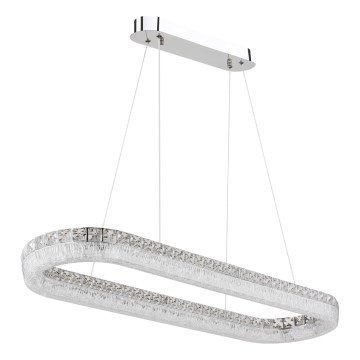 Globo - LED Stmívatelný lustr na lanku LED/40W/230V 2700-6000K čirá + dálkové ovládání