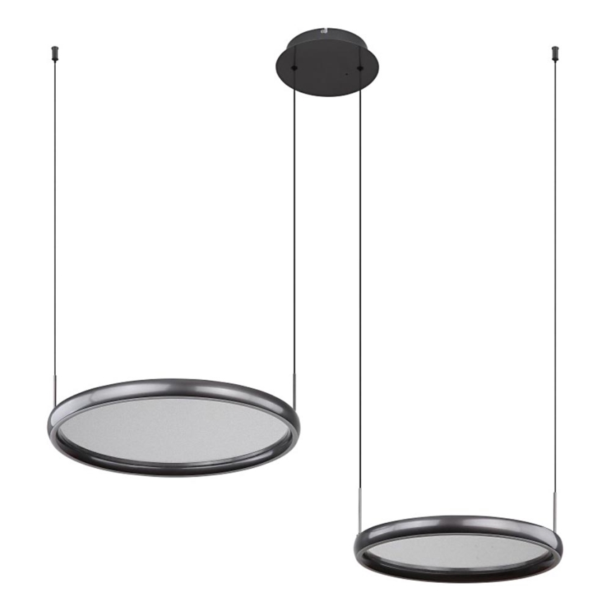 Globo - LED Stmívatelný lustr na lanku LED/50W/230V 2700-6000K černá + dálkové ovládání