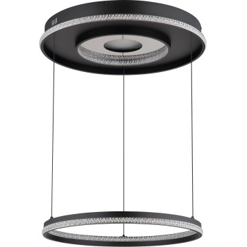 Globo - LED Stmívatelný lustr na lanku LED/54W/230V 2700-6500K pr. 60 cm černá + dálkové ovládání
