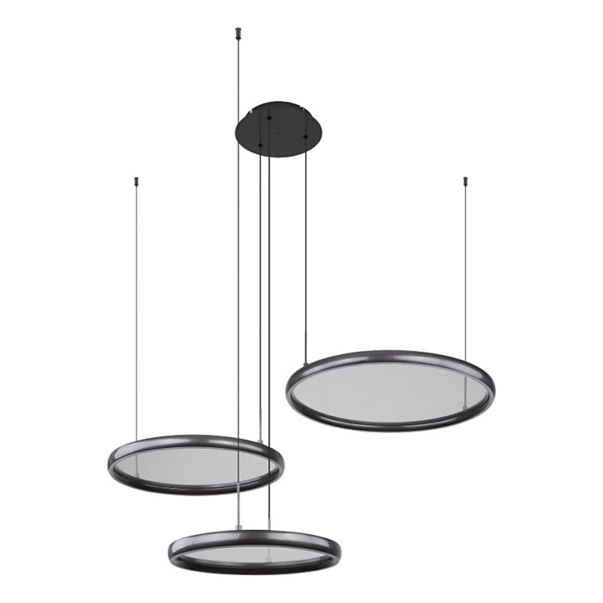 Globo - LED Stmívatelný lustr na lanku LED/55W/230V 2700-6000K černá + dálkové ovládání