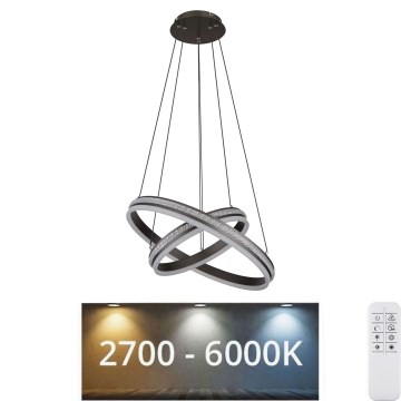 Globo - LED Stmívatelný lustr na lanku LED/60W/230V 2700K-6000K + dálkové ovládání