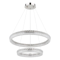 Globo - LED Stmívatelný lustr na lanku LED/72W/230V 2700-6000K čirá + dálkové ovládání