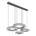 Globo - LED Stmívatelný lustr na lanku LED/80W/230V 2700-6000K černá + dálkové ovládání