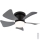 Globo - LED Stmívatelný stropní ventilátor LED/10W/230V 3000-6500K šedá + dálkové ovládání