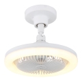 Globo - LED Stmívatelný stropní ventilátor LED/20W/230V 3000-6500K bílá + dálkové ovládání