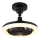 Globo - LED Stmívatelný stropní ventilátor LED/20W/230V 3000-6500K černá + dálkové ovládání