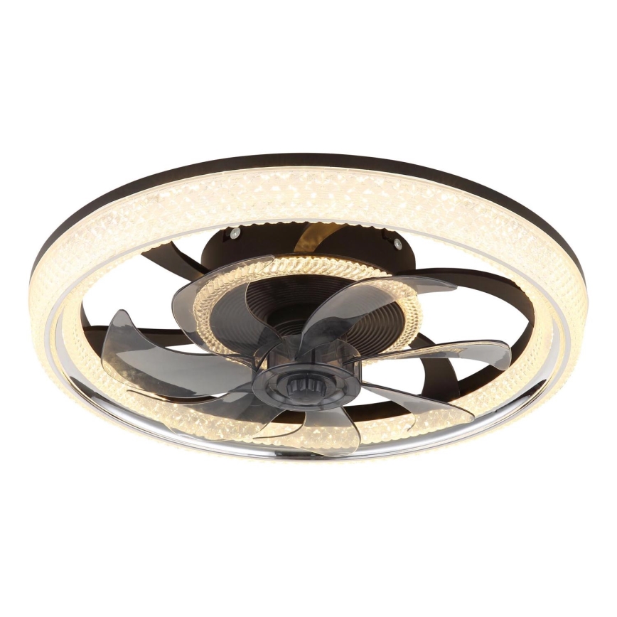 Globo - LED Stmívatelný stropní ventilátor LED/30W/230V 2700-6000K + dálkové ovládání
