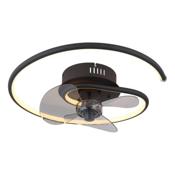 Globo - LED Stmívatelný stropní ventilátor LED/30W/230V 2700-6500K + dálkové ovládání
