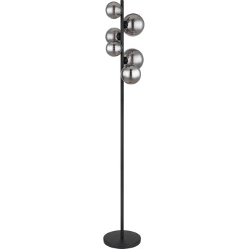 Globo - LED Stojací lampa 6xG9/3,5W/230V kouřová/černá