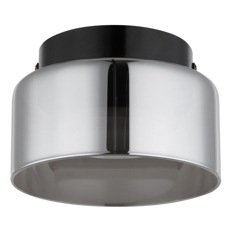 Globo - LED Stropní svítidlo 1xGX53/6W/230V pr. 13 cm kouřová/černá