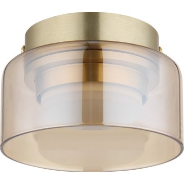Globo - LED Stropní svítidlo 1xGX53/6W/230V pr. 13 cm kouřová/hnědá