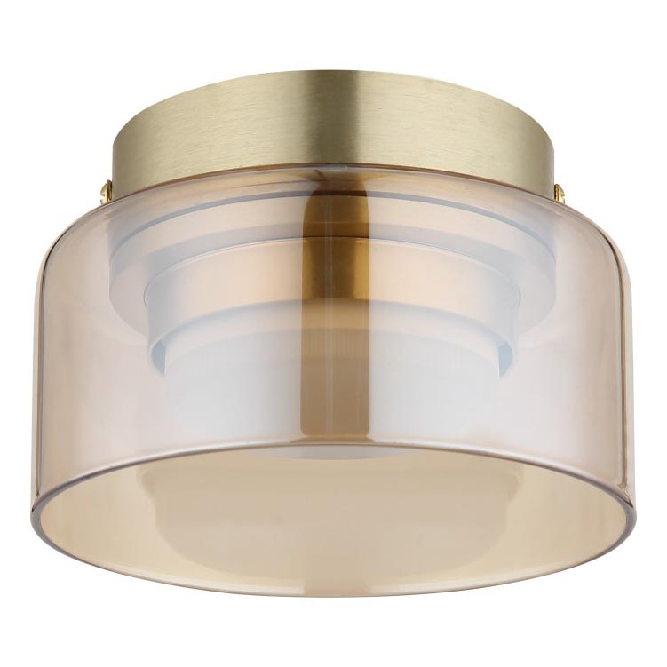 Globo - LED Stropní svítidlo 1xGX53/6W/230V pr. 13 cm kouřová/hnědá