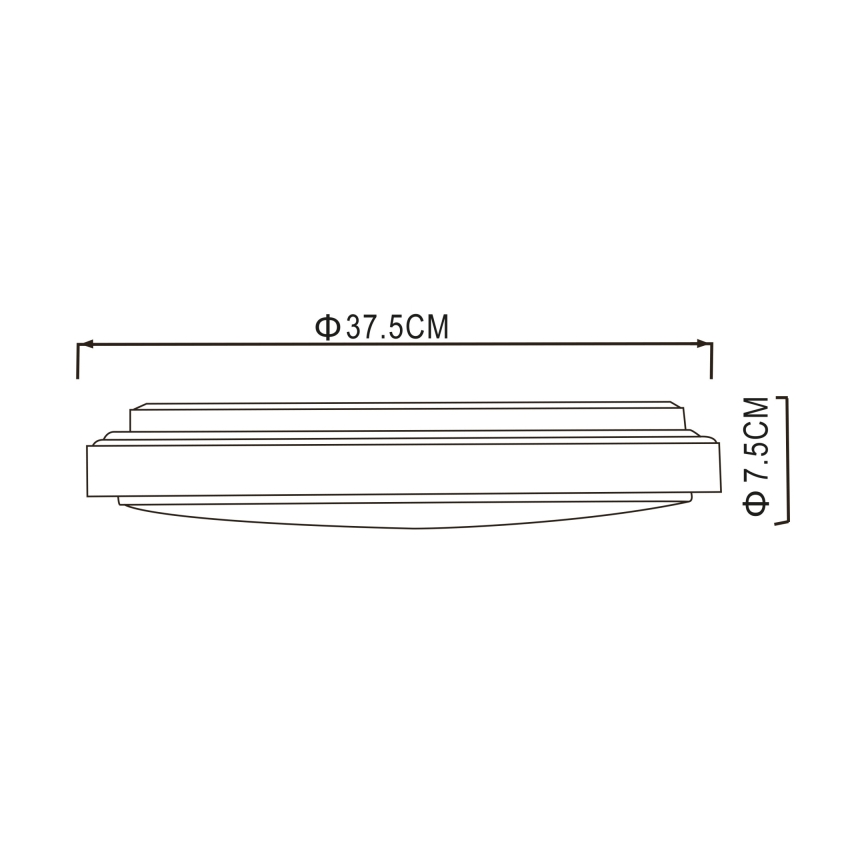 Globo - LED Stropní svítidlo LED/24W/230V 3000/4000/6000K pr. 37,5 cm