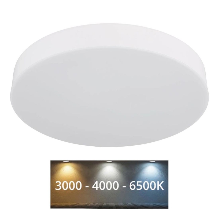Globo - LED Stropní svítidlo LED/24W/230V 3000K/4000K/6500K pr. 30 cm bílá