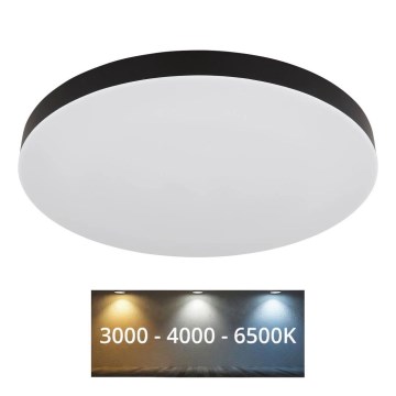 Globo - LED Stropní svítidlo LED/50W/230V 3000K/4000K/6500K pr. 50 cm černá
