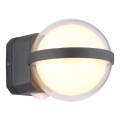 Globo - LED Venkovní nástěnné svítidlo LED/12W/230V IP54 černá