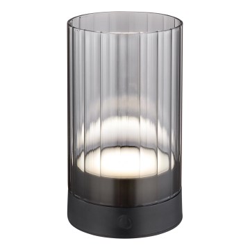 Globo - LED Venkovní stmívatelná nabíjecí dotyková stolní lampa LED/2W/3,7V 2700/4000/6500K 1200 mAh IP44 šedá