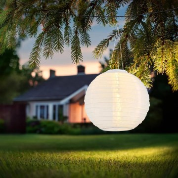 Globo - LED Závěsné solární svítidlo LED/0,5W/3V IP44 bílá