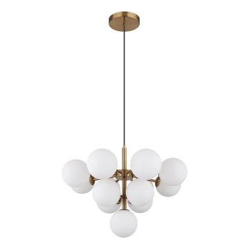 Globo - Lustr na lanku 13xG9/5W/230V pr. 56 cm zlatá