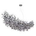 Globo - Lustr na lanku 16xE14/40W/230V stříbrná