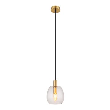Globo - Lustr na lanku 1xE14/40W/230V pr. 16 cm mosaz